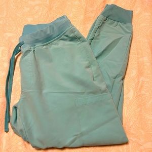 Teal Mandala Jogger Scrub Pant